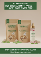 2 Multani Mitti Powder Packs + FREE Pure Rose Water