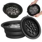 Silicone Face Ice Bowl with Built-In Icetray, Collapsible Face Tub for Ice Bath, Facial Ice Plunge Bowl, Ice Water Facials at Home