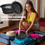 Silicone Face Ice Bowl with Built-In Icetray, Collapsible Face Tub for Ice Bath, Facial Ice Plunge Bowl, Ice Water Facials at Home